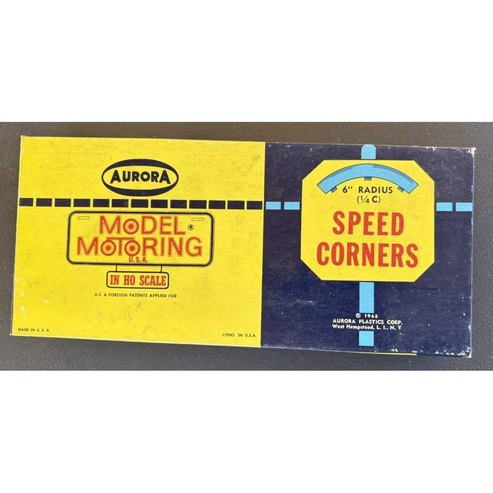 Vintage AURORA Model Motoring Speed‎ Corners 6